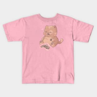 Chocolate Candy Box Cat Kids T-Shirt